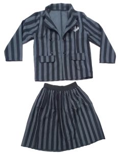 Kids Costumes to Hire - WEDNESDAY - Black & Grey blazer & skirt  - GIRL